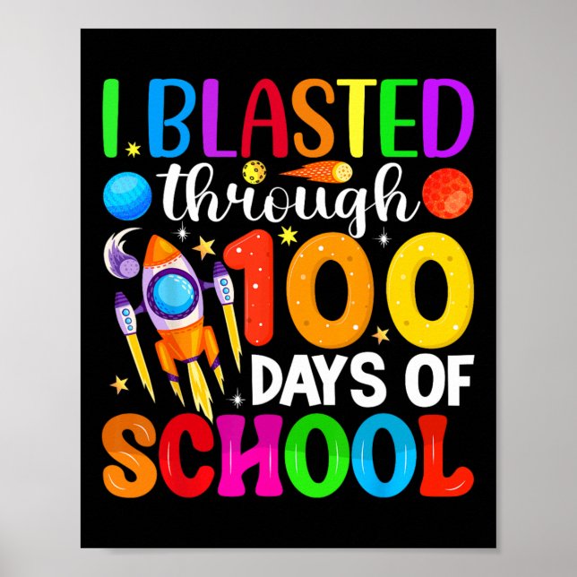 Jag har blastat under 100 dagar i skolrum 100 daga poster (Framsidan)