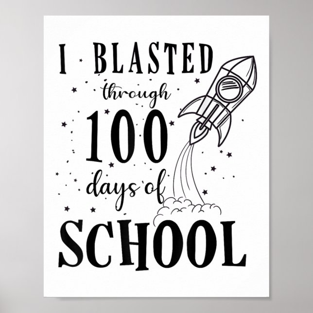 Jag har blastat under 100 dagar med 100 dagars tea poster (Framsidan)