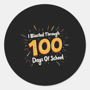 Jag har blastat under 100 dagar med 100 dagars tea runt klistermärke