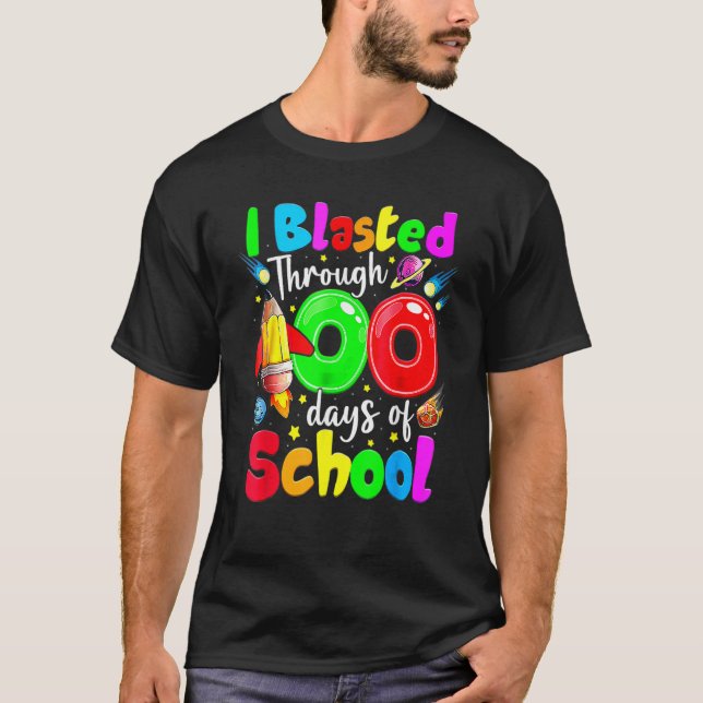 Jag har blastat under 100 dagar med 100 dagars tea t shirt (Framsida)