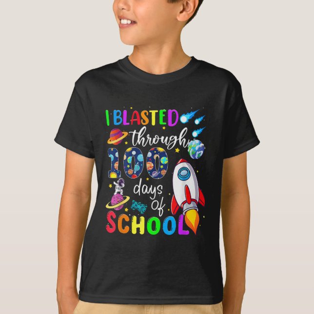 Jag har blastat under 100 dagar med 100 dagars tea t shirt (Framsida)