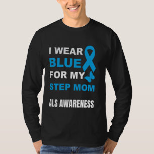 JAG HAR BLÅT KLÄDER FÖR ATT STÖDJA MIN STYVMOR FÖR T SHIRT