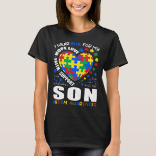 Jag Har Blått För Min Son Familj Matchande Autism T Shirt