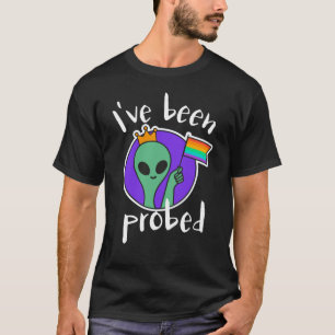 Jag har blivit försedd med Alien Abduction Gay pri T Shirt