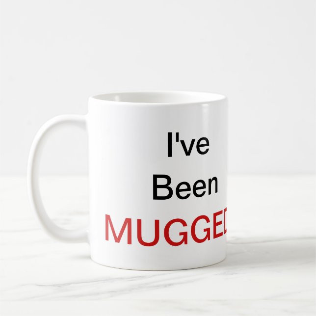 Jag har blivit uppstoppad! kaffemugg (Vänster)