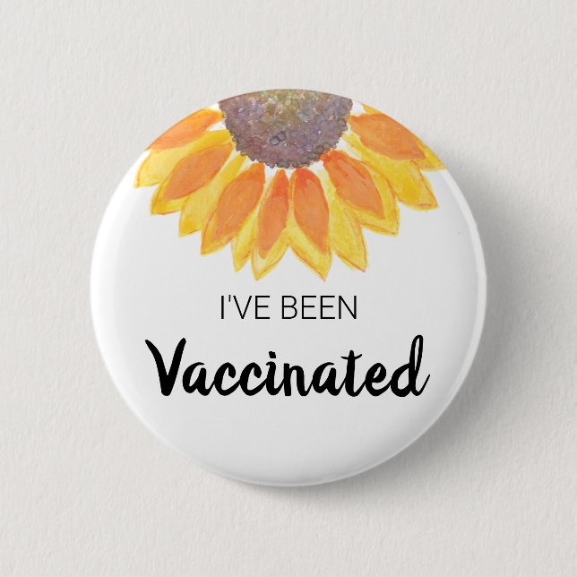 Jag har blivit vaccinerad Button Knapp (Framsida)