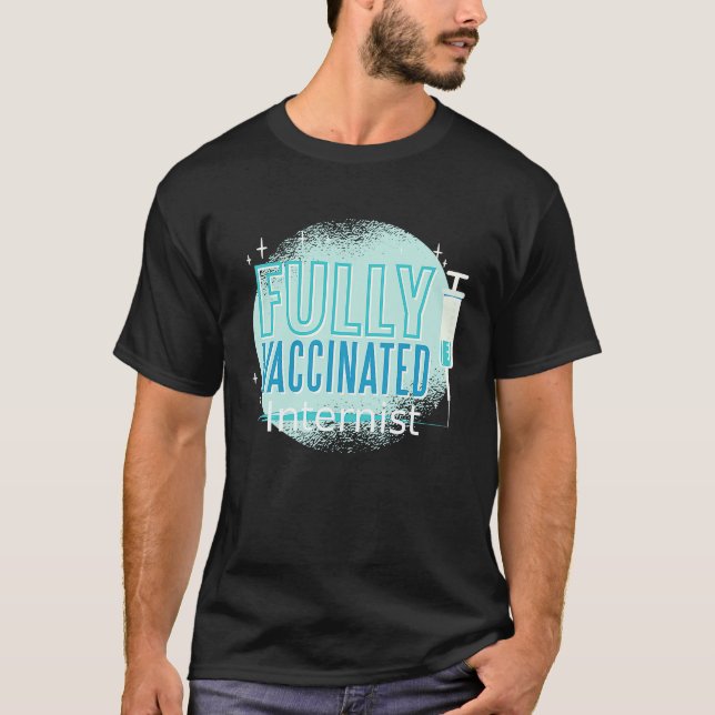 Jag har blivit vaccinerad internist t shirt (Framsida)