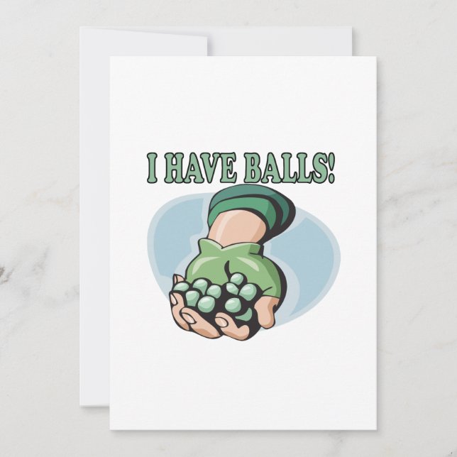 Jag har Bollar 2 Inbjudningar (Framsida)