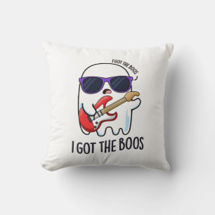Jag Har Boos Funny Halloween Music Ghost Pun Kudde