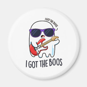 Jag Har Boos Funny Halloween Music Ghost Pun Magnet