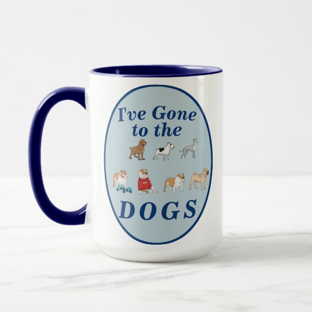 "Jag har Borta till HUNDAR" Hund älskare-giftkaffe Mugg (Vänster)