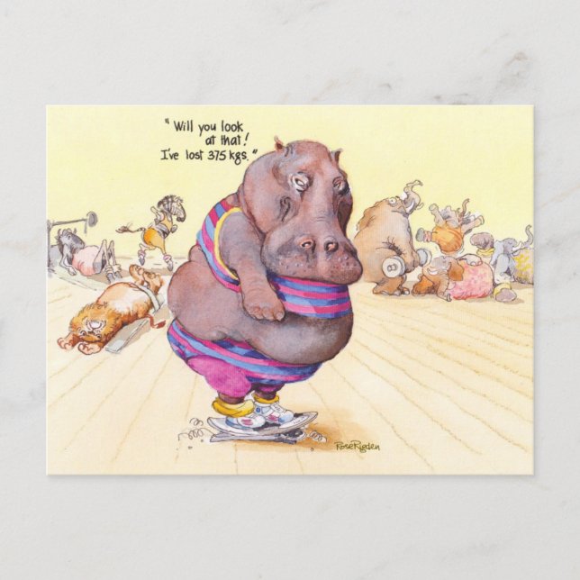 Jag har borttappad 375 Kgs! Vykort (Framsida)