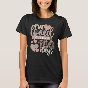 Jag har bott i leopardläraren i 100 dagar t shirt