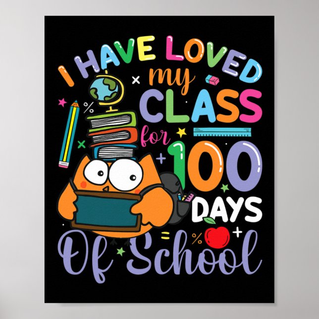 Jag har bott i min klass i 100 dagar i skolan 100  poster (Framsidan)