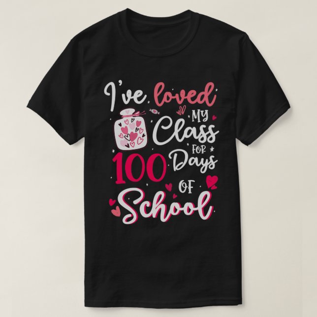 Jag har bott i min klass i 100 dagar i skolan 100  t shirt (Design framsida)