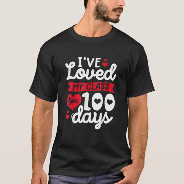 Jag har bott i min klass i 100 dagar med skollärar t shirt (Framsida)
