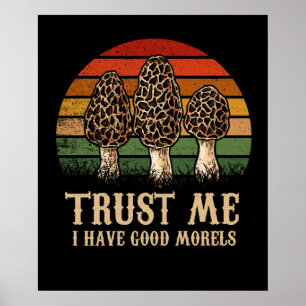 Jag har Bra Morels Morel Mushroom Foragin Poster
