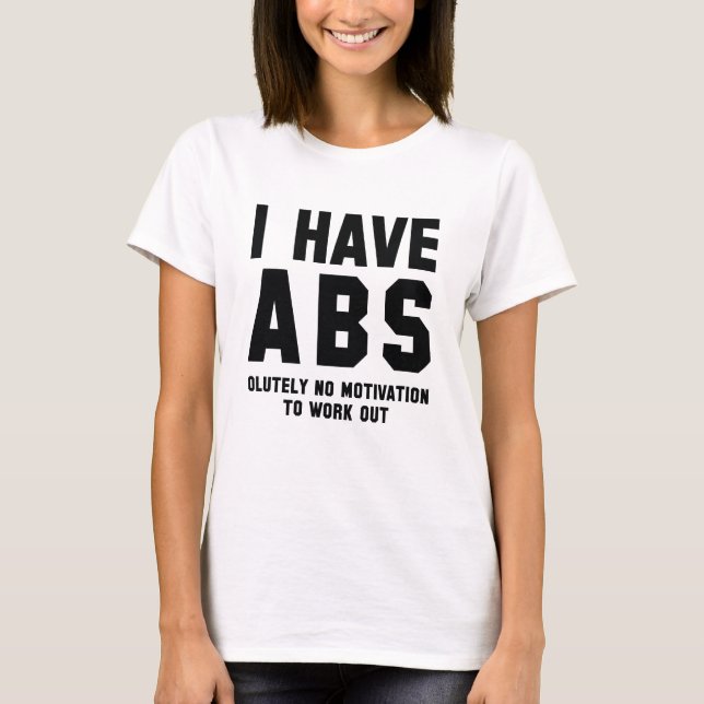 Jag Har Bukmuskler T Shirt (Framsida)