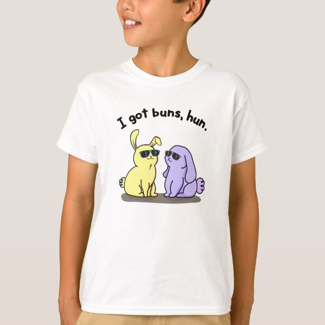 Jag Har Buns Hun Funny Bunny Rabbit Pun T Shirt (Framsida)