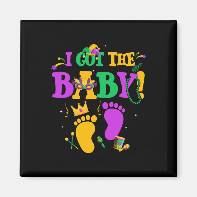 Jag Har Byby Mardi Gras Parad Carnaval Magnet (Framsidan)