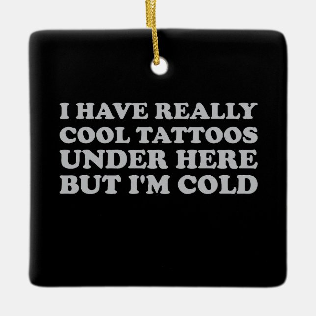 Jag har Coolor här, men jag är Kall Julgransprydnad Keramik (Framsida)