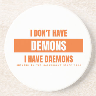 Jag Har Daemons Inte Demoner Rolig Linux Sysadmin Underlägg
