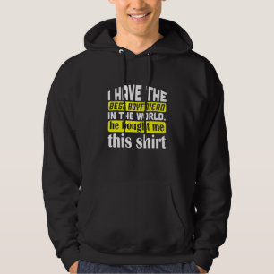 Jag har den bästa bojvän i världsofferten hoodie