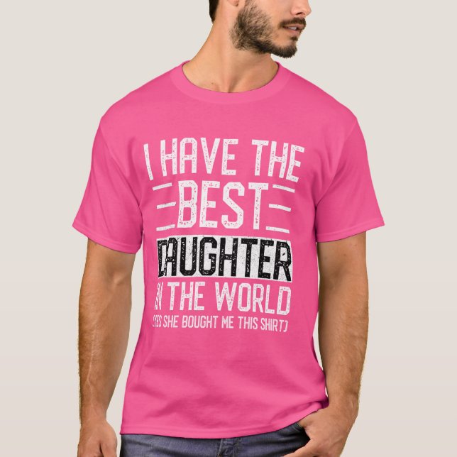 Jag har den bästa dottern i världens flotta Mamma  T Shirt (Framsida)