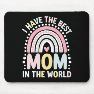Jag Har Den Bästa Mamma I Världen Boho Regnbåge Musmatta