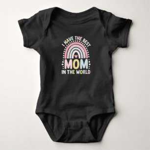 Jag Har Den Bästa Mamma I Världen Boho Regnbåge T Shirt