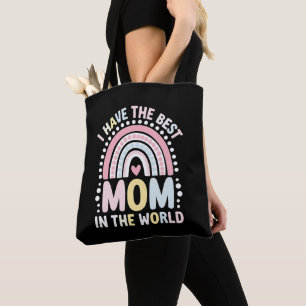 Jag Har Den Bästa Mamman I Världen Boho Regnbåge Tygkasse