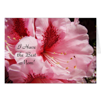 Jag har den bästa mamman! Kort Rosa Rhodies blommo