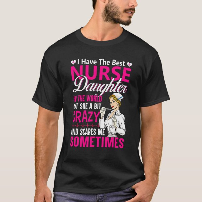 Jag har den bästa sjuksköterskan Proud Nurse Mamma T Shirt (Framsida)