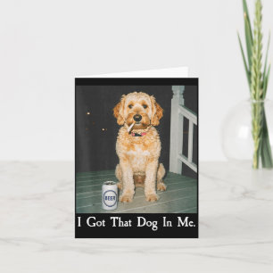 Jag Har Den Hunden I Mig Rolig Golden Doodle Rökan Kort