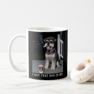 Jag Har Den Hunden I Mig, Rolig Miniature Schnauze Kaffemugg