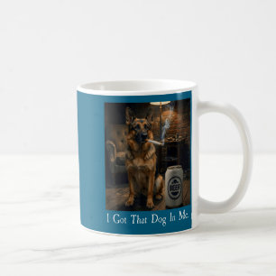 Jag Har Den Hunden I Mig Rolig Tysk Schäferhund Rö Kaffemugg