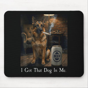 Jag Har Den Hunden I Mig Rolig Tysk Schäferhund Rö Musmatta