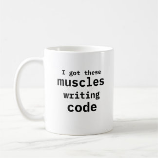 Jag Har dessa muskler skrivande kod Kaffemugg