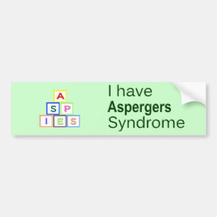 Jag har det Aspergers syndromet - ASPIES Bildekal