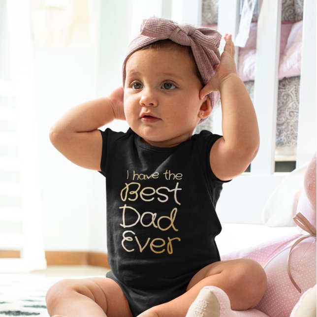 Jag har det bästa pappa någonsin svarta guld t shirt (Skapare uppladdad)