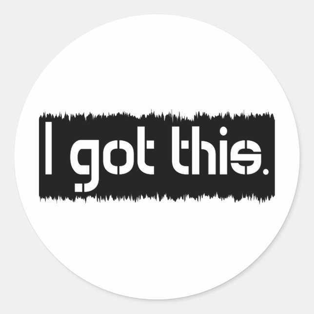 Jag Har det här Runt Klistermärke (Framsida)