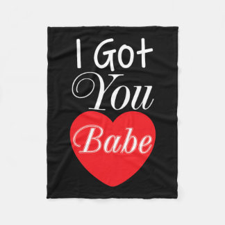 Jag Har dig Babe Cute Heart Valentindagen Lycklig Fleecefilt