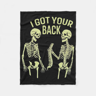 Jag Har din Ck Halloween Skeleton Skull Sarkastic Fleecefilt