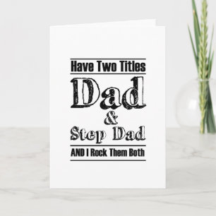 Jag har dotter Fars dag Gift Stepdad Grandpa Kort