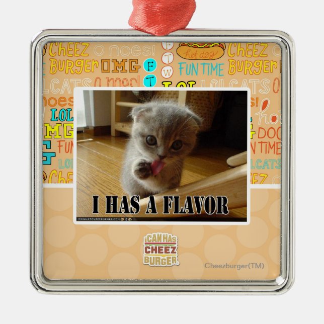 Jag har en anstrykning julgransprydnad metall (Framsidan)