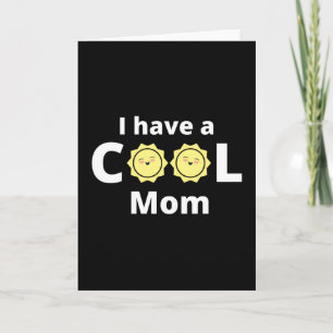 Jag har en coola mamma-design - med en gult sol kort