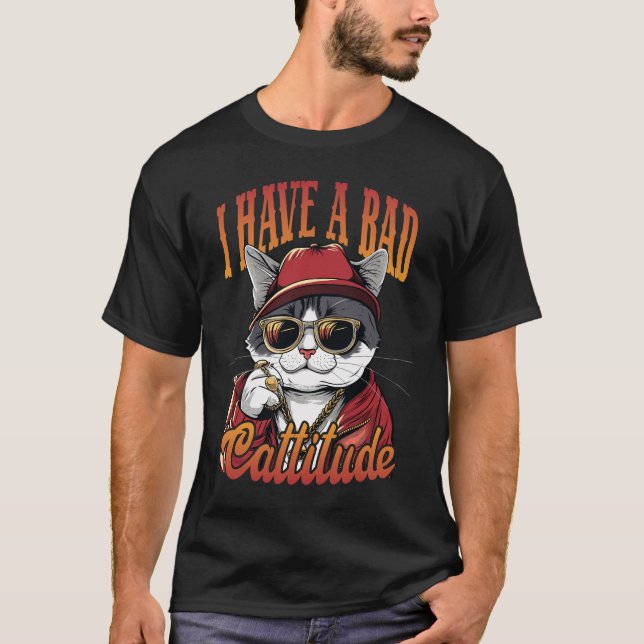Jag har en dålig attityd t shirt (Framsida)