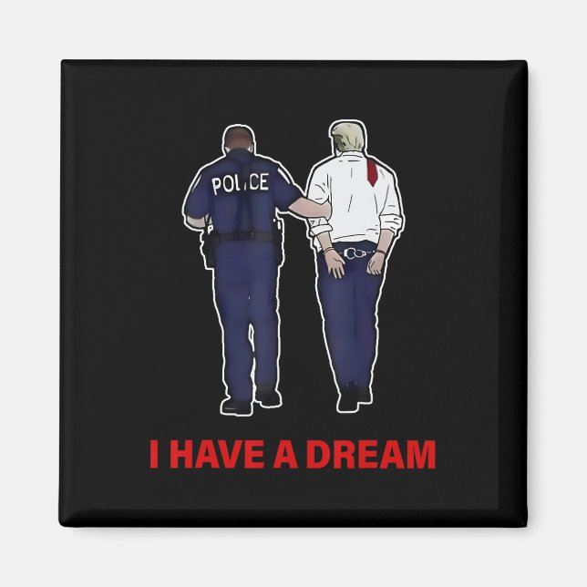 Jag har en damam-slump-polis som säger Manar Magnet (Framsidan)