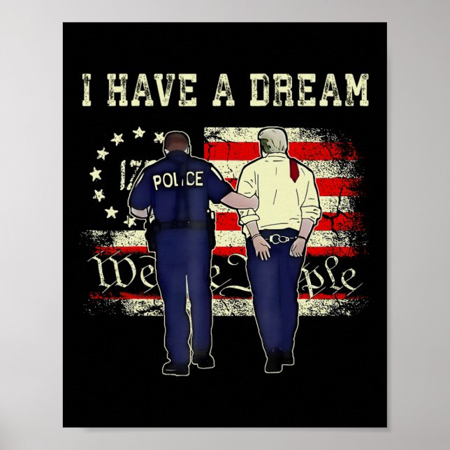 Jag har en damam-slump-polis som säger Manar Poster (Framsidan)