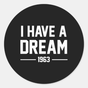 Jag har en Dream 1962-symbol Runt Klistermärke
